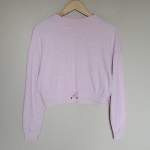 3️⃣💲2️⃣0️⃣ Pink athletic crop sweat top cowl neck M